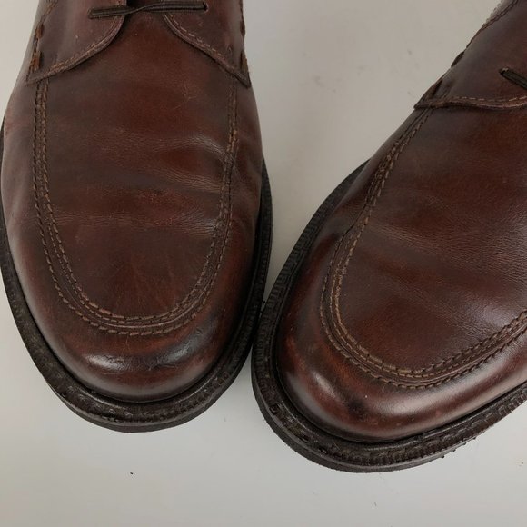 Ecco Men\'s Size 46 (12-12.5) Brown Leather Lace-Up Casual Oxford Dress Shoes main image 4